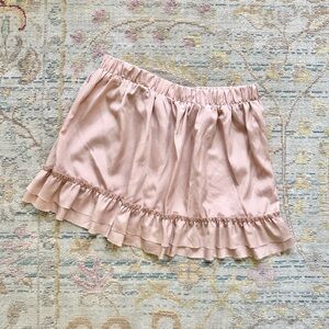 Pink Ruffle Skirt w/ Raw Edge • Forever XXI